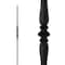 Nuvo Iron in Square x 44in Long Black Steel Interior Balusters - Single Collar and Spoon, 12PK SQI1CS-12MP - alternate 1